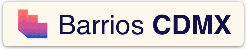 El logo de Barrios CDMX