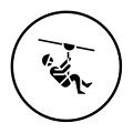 Zip Line Icon